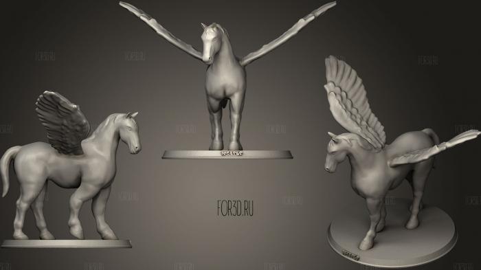 Pegasus 3d stl for CNC